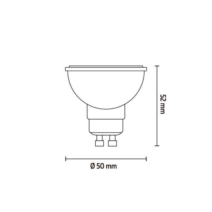 Calex ampoule LED connectée GU10, 4,9W, 2200-4000K