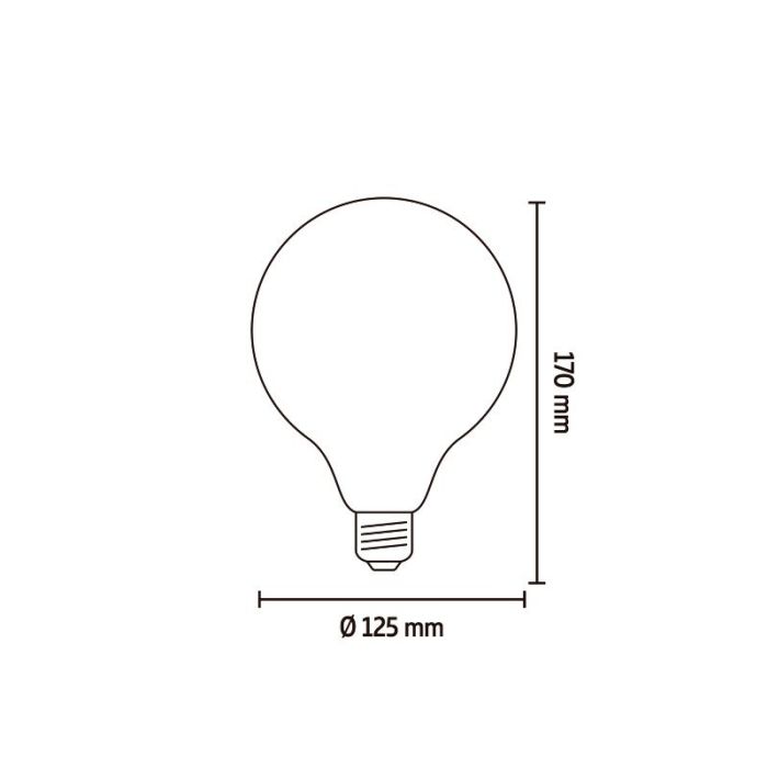 Calex ampoule LED connectée E27 ambre, 7W, 1800-3000K