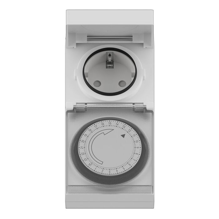 Minuterie prise de courant étanche avec programmateur 24 heures, IP44