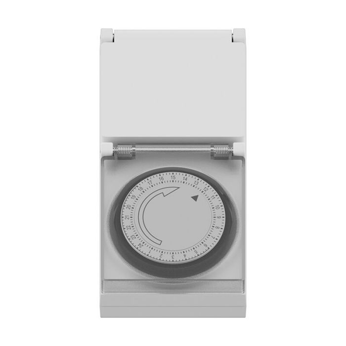 Minuterie prise de courant étanche avec programmateur 24 heures, IP44
