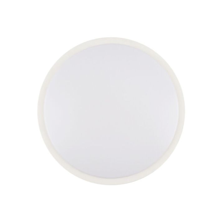 Lampe plafond blanche en plastique, Kos, 22W, 3000K LED