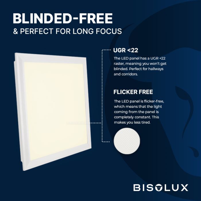 Panneau LED 30x30 cm -  18W - 3000K