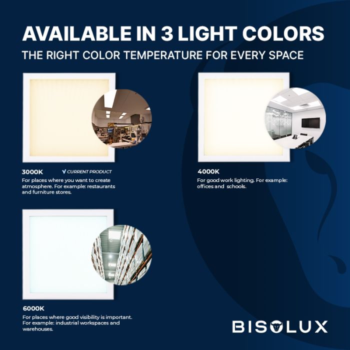 Panneau LED 30x30 cm -  18W - 3000K