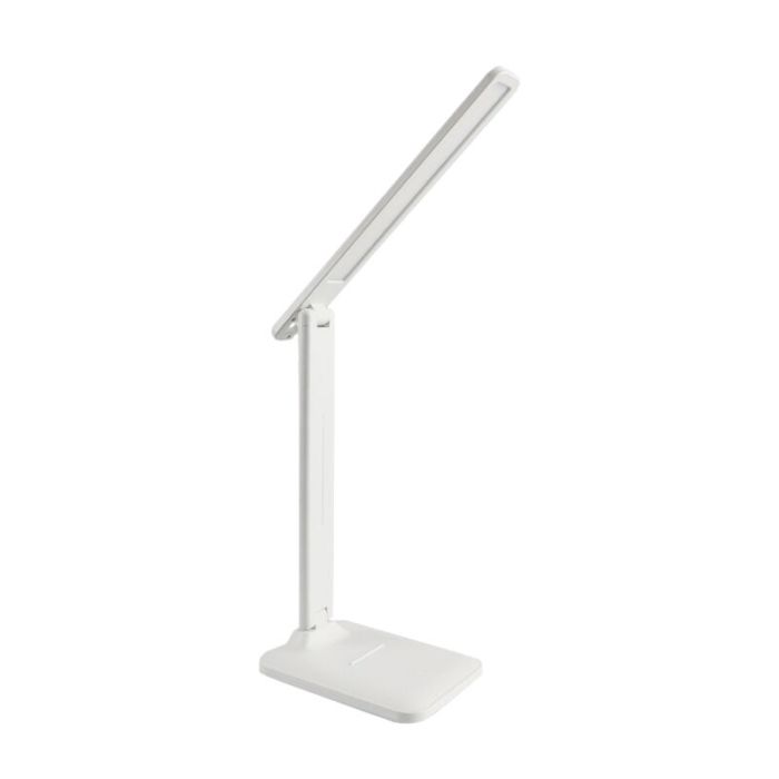 Lampe de bureau blanche en plastique, Danila, 5W, couleur réglable LED, avec variateur tactile