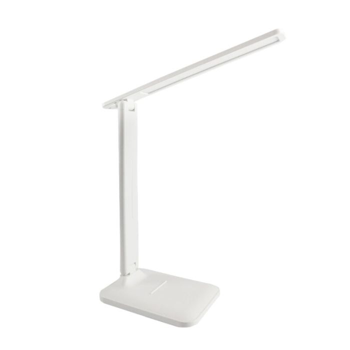 Lampe de bureau blanche en plastique, Danila, 5W, couleur réglable LED, avec variateur tactile