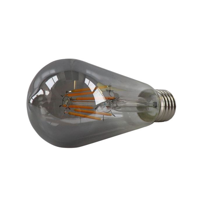 Dimmable E27 Edison ampoule LED, ST58, 5w, le verre de fumée, 2200K