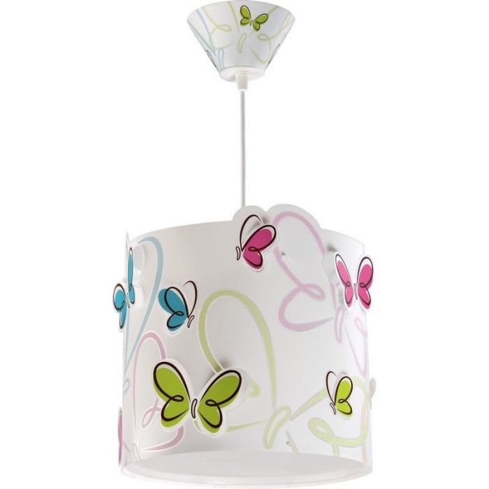 Suspension pour enfants en plastique bleue, Butterfly