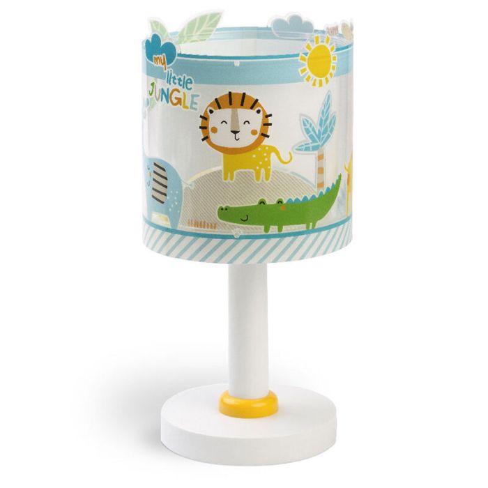 Lampe de table pour enfants en plastique multicolore, Jungle, avec interrupteur