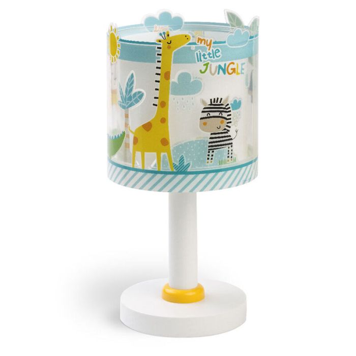 Lampe de table pour enfants en plastique multicolore, Jungle, avec interrupteur