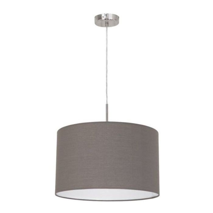 Suspension anthracite en tissu, Abano