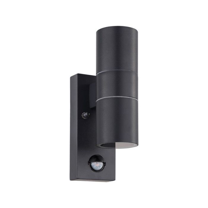 Applique extérieur avec détecteur de mouvement anthracite en métal, Marlies, IP44
