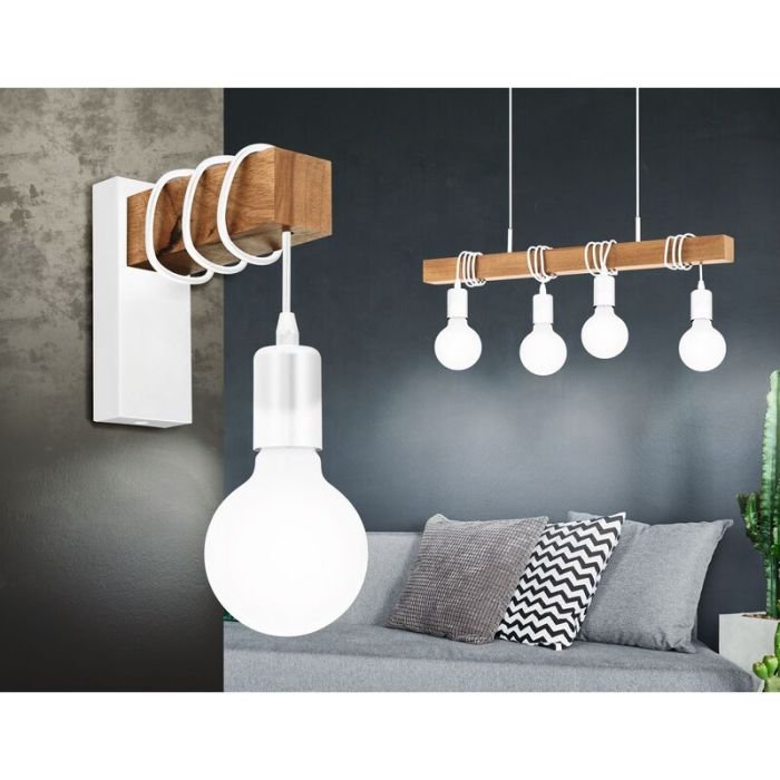 Suspension en bois blanche, Anton