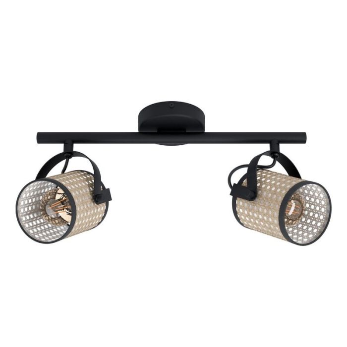 Spot plafond noir en acier, Tjesse