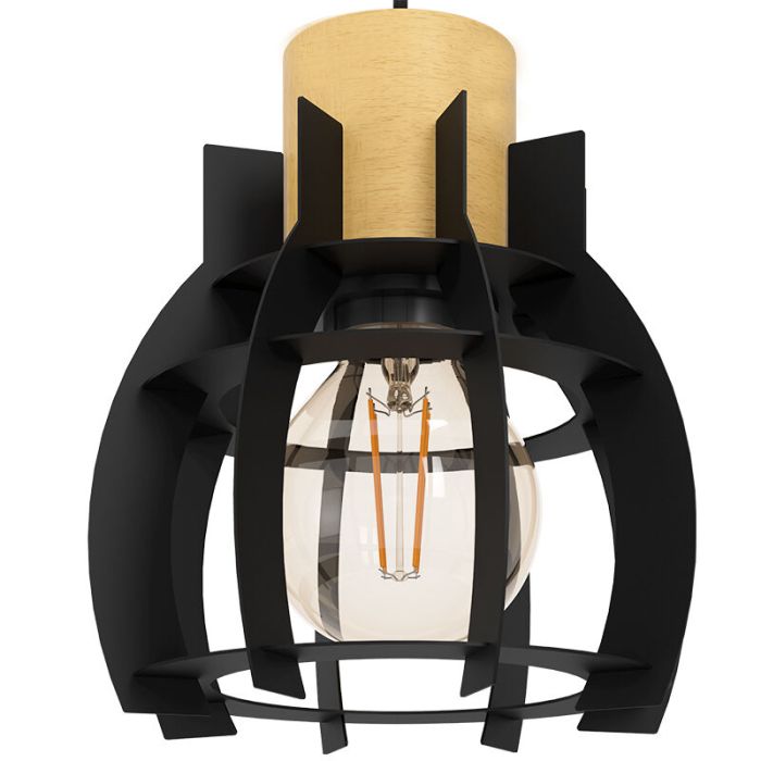 Suspension noire en aluminium, Redouan