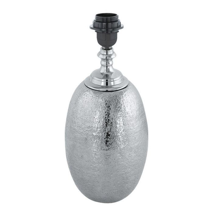 Lampe de table sans abat-jour nickel en aluminium, Abdel, avec interrupteur