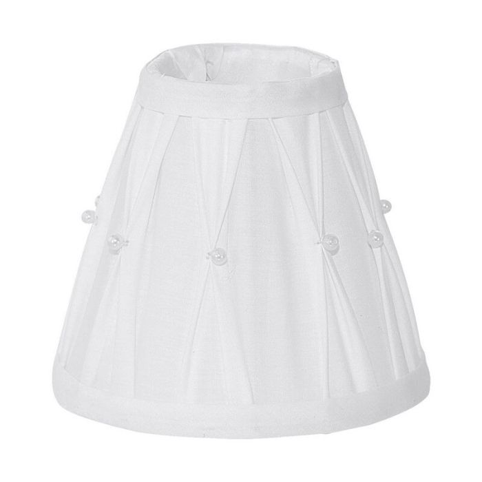Abat-jour blanc Noah, tissu, rural