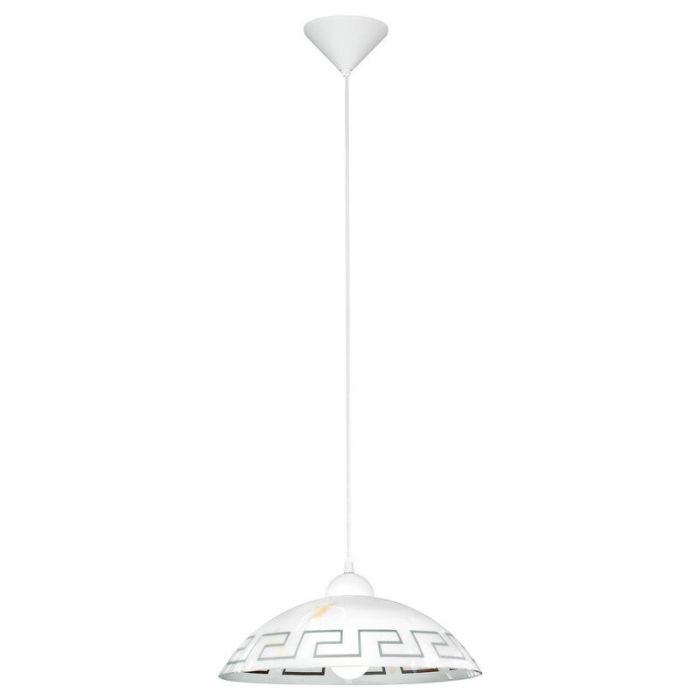 Suspension blanche en verre, Kaj
