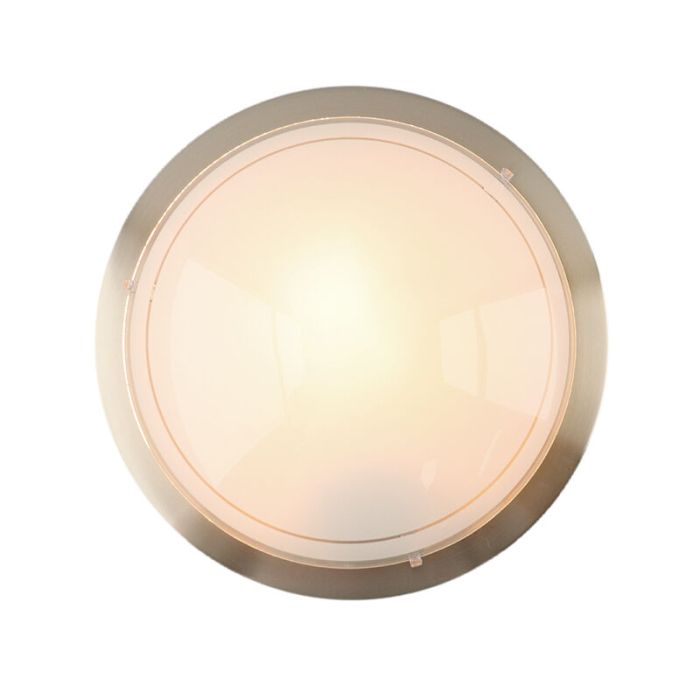 Lampe plafond nickel en verre, Agena