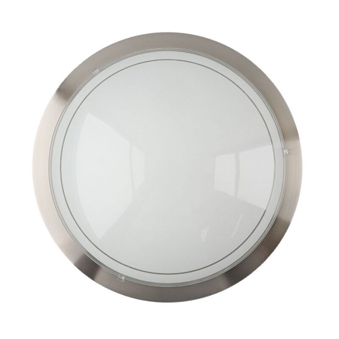 Lampe plafond nickel en verre, Agena