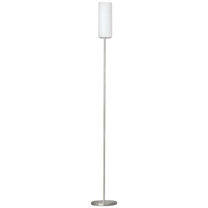 Lampadaire nickel en verre, Ciuda, avec interrupteur