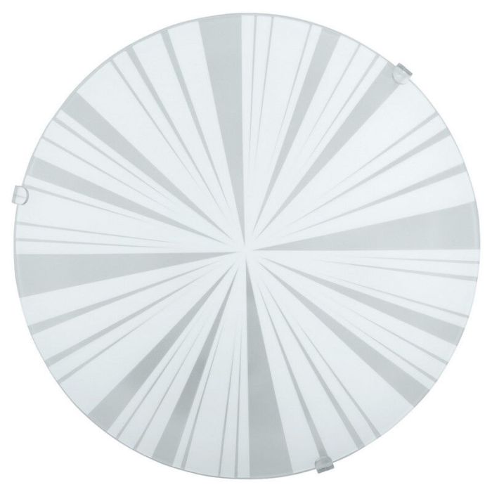 Lampe plafond blanche en verre, Bada