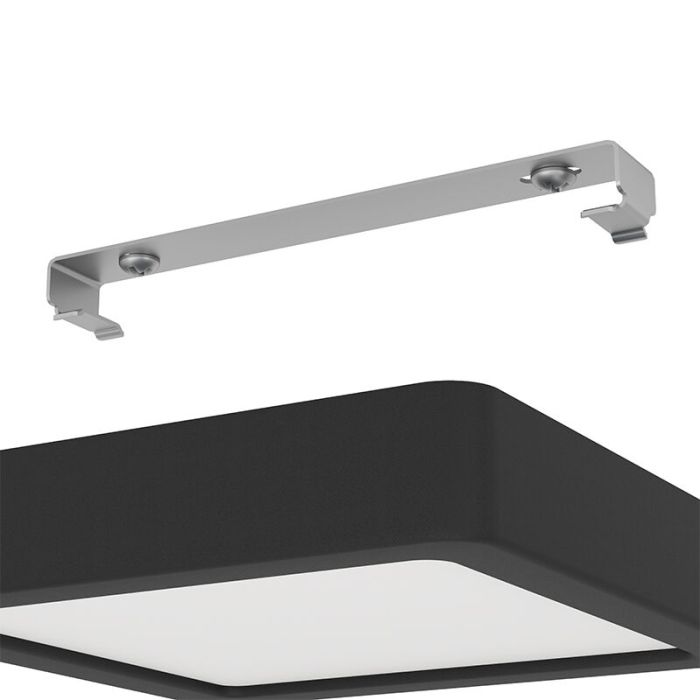 Lampe plafond blanche en plastique, Geraldo, 11W, 3000K LED