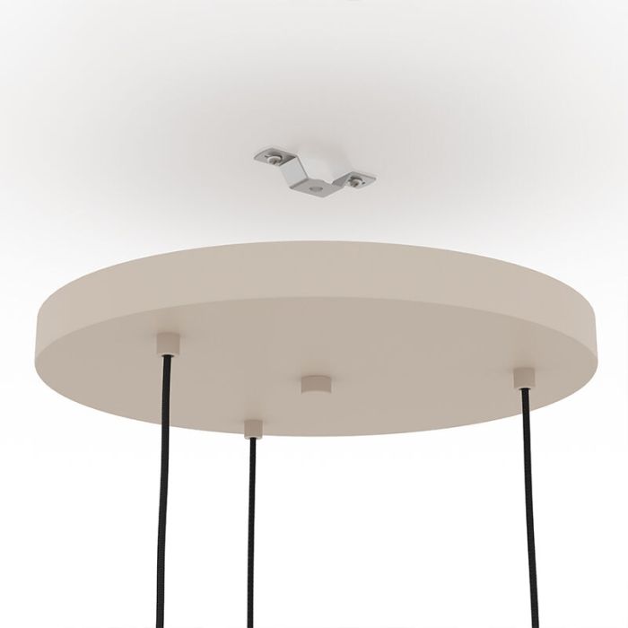 Suspension beige en acier, Pietro