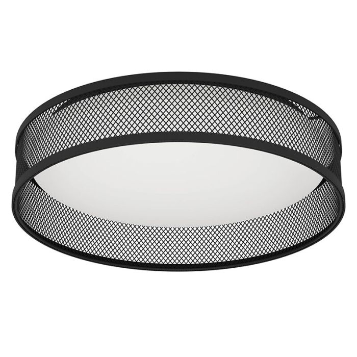 Lampe plafond noire en acier, Jolene, 20W, 3000K LED