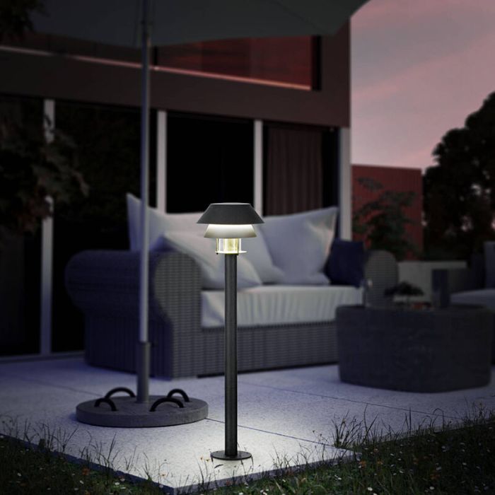 Luminaire extérieur noir en acier, Cindy, IP65