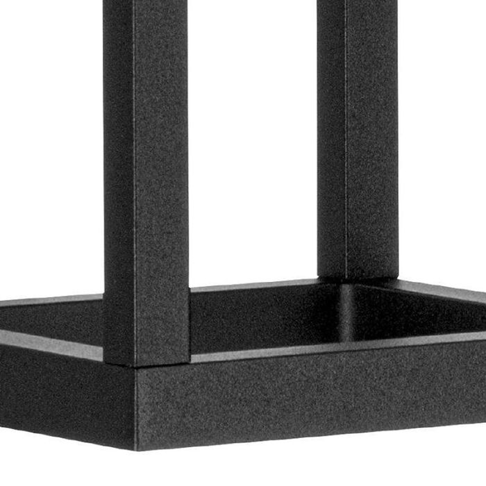Applique solaire extérieur noire en aluminium, Kwame, 3,7W, 4000K LED, IP44