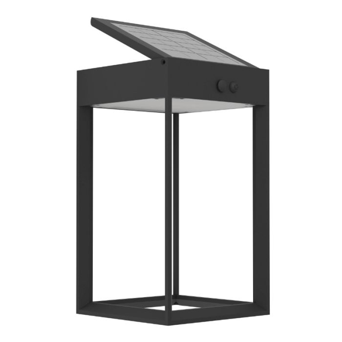 Applique solaire extérieur noire en plastique, Hubrecht, 6,5W, 4000K LED, IP65