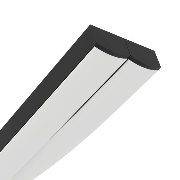 Suspension noire en acier, Tevin, 20W, 4000K LED