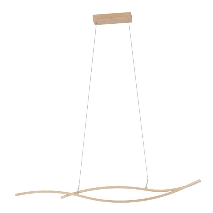 Suspension marronne en acier, Tevin, 20W, 4000K LED