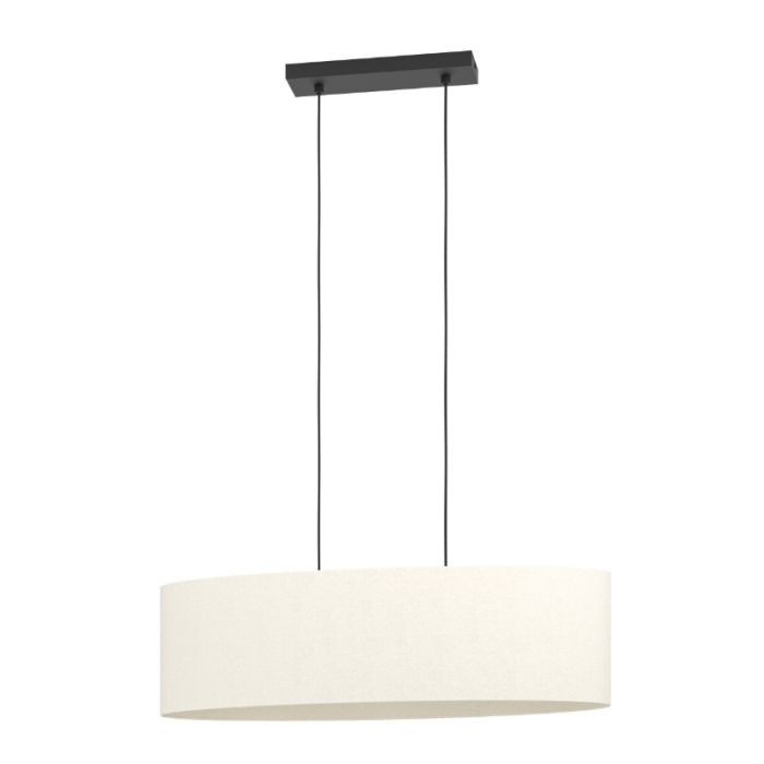 Suspension noire en tissu, Siham