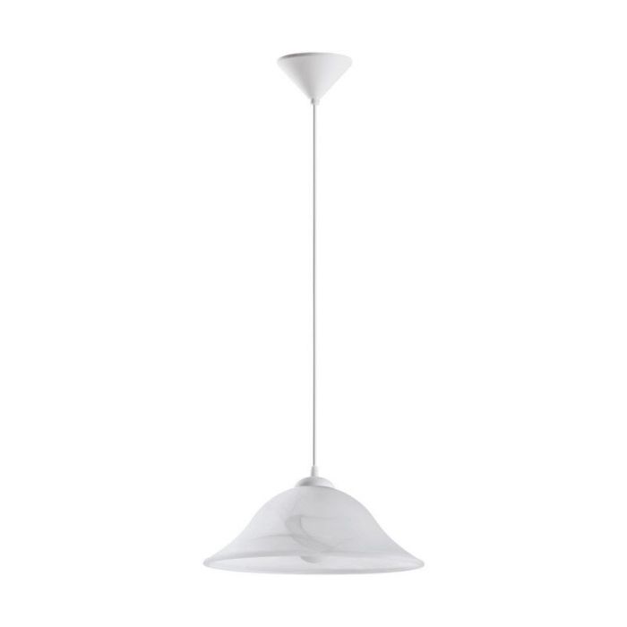 Suspension blanche en verre, Anouar