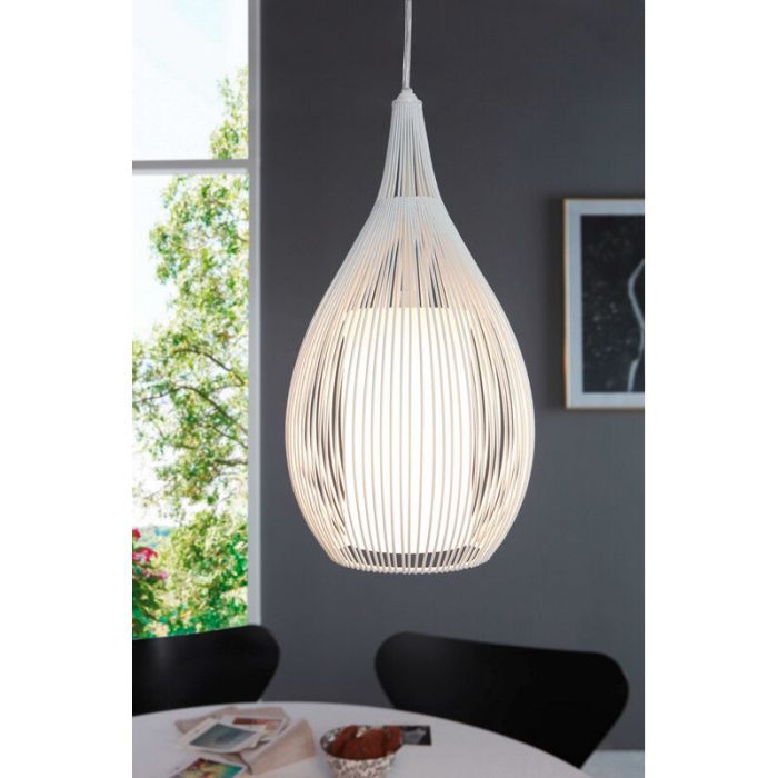 Suspension blanche en verre, Maritima