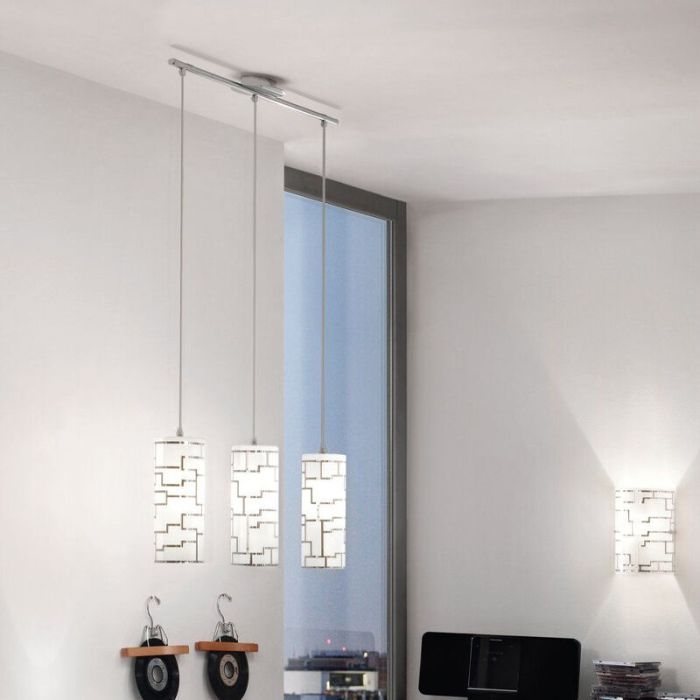 Suspension blanche en verre, Cadore