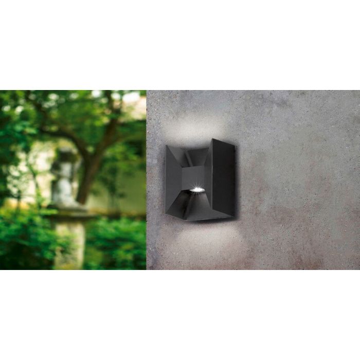 Luminaire extérieur anthracite en aluminium, Jeslynn, 3W, 3000K LED, IP44