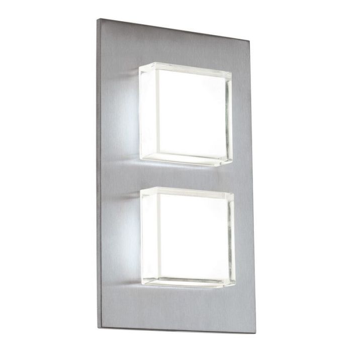 Luminaire extérieur argenté en acier inoxydable, Jorien, 3W, 3000K LED, IP44