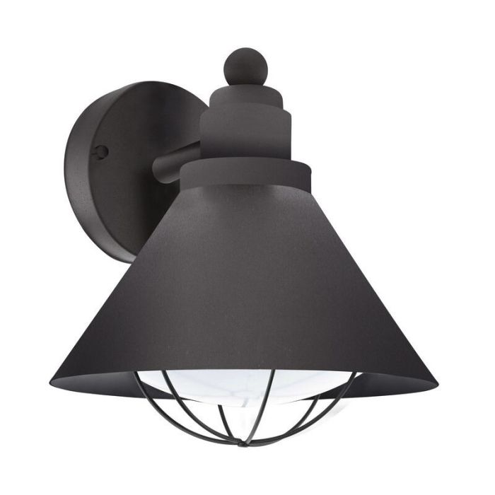 Luminaire extérieur noir en plastique, Alje, IP44