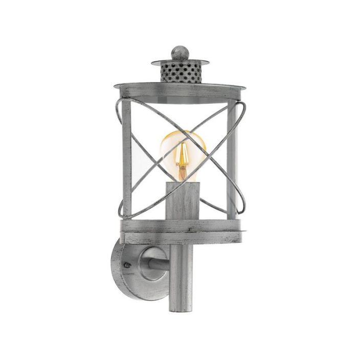 Luminaire extérieur argenté en plastique, Alisia, IP44