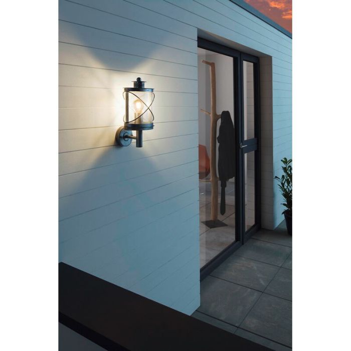 Luminaire extérieur argenté en plastique, Alisia, IP44