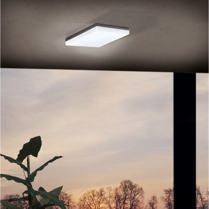 Luminaire extérieur anthracite en plastique, Allon, IP44