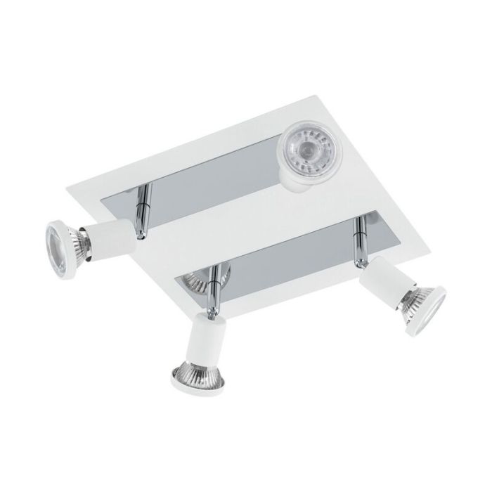 Spot plafond chromé en acier, Tisha