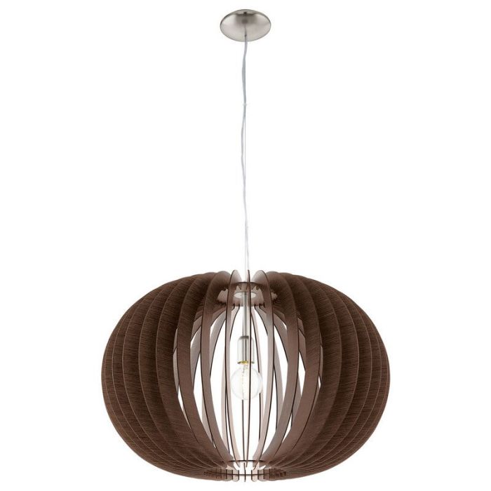 Suspension marronne en bois, Kiran