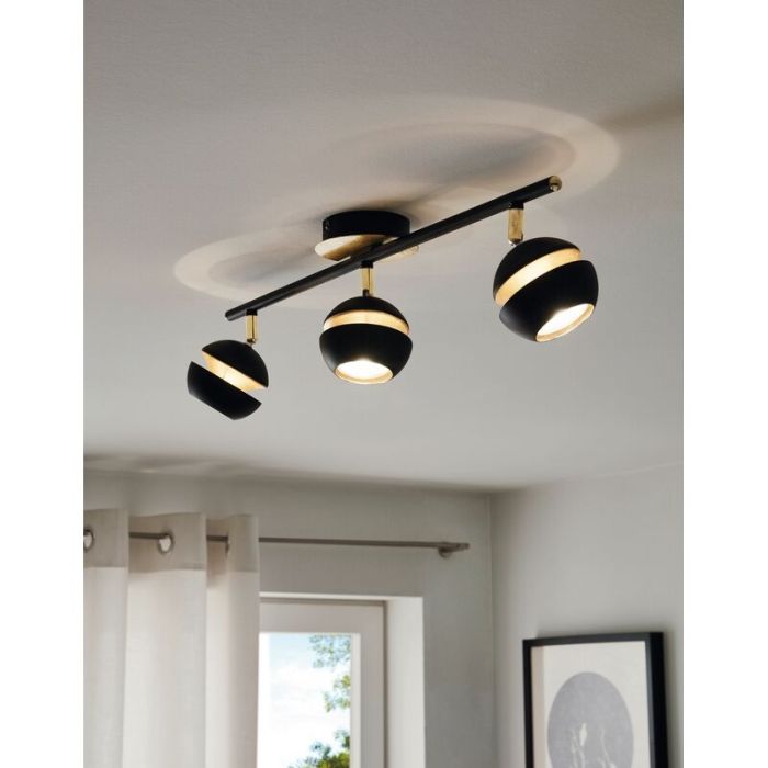 Spot plafond doré en acier, Josse