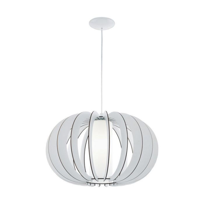 Suspension blanche en bois, Kiran