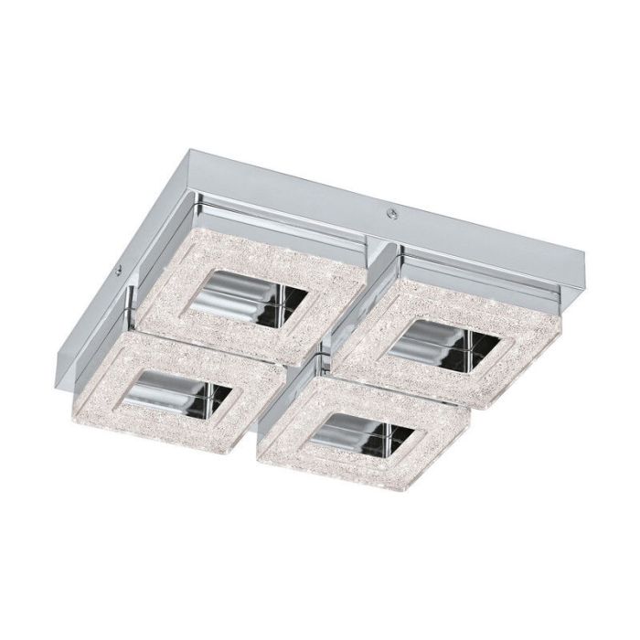 Applique murale chromée en plastique, Arjo, 4W, 3000K LED