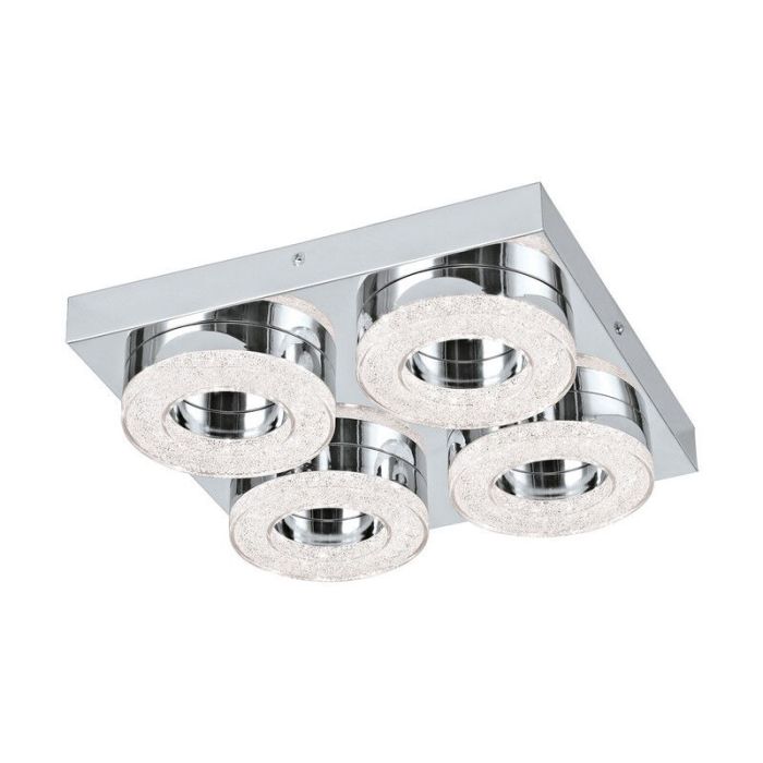 Applique murale chromée en plastique, Arjo, 4W, 3000K LED