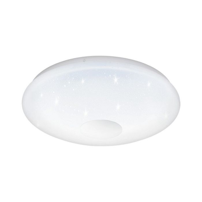 Plafonnier argenté en plastique, Barbera, 20W, blanc chaud à froid réglable LED